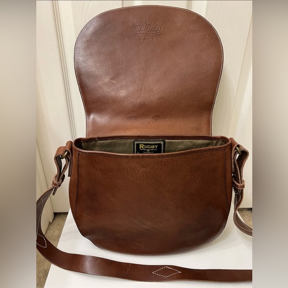 Ralph Lauren RUGBY Pony Hair Leather Saddle Bag (Rare!!) Seen on Taylor Swift - Picture 6 of 9